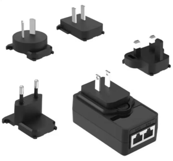 5W 12W 18W 24W 28W Interchangeable Plug POE Injector